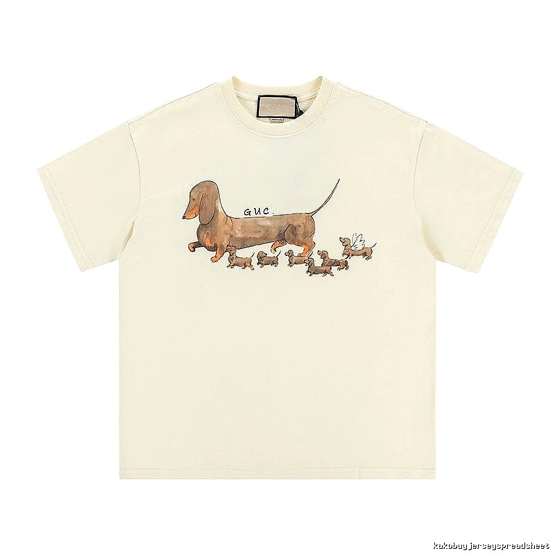 Gucci Sausage Print Casual Off-white T-shirt