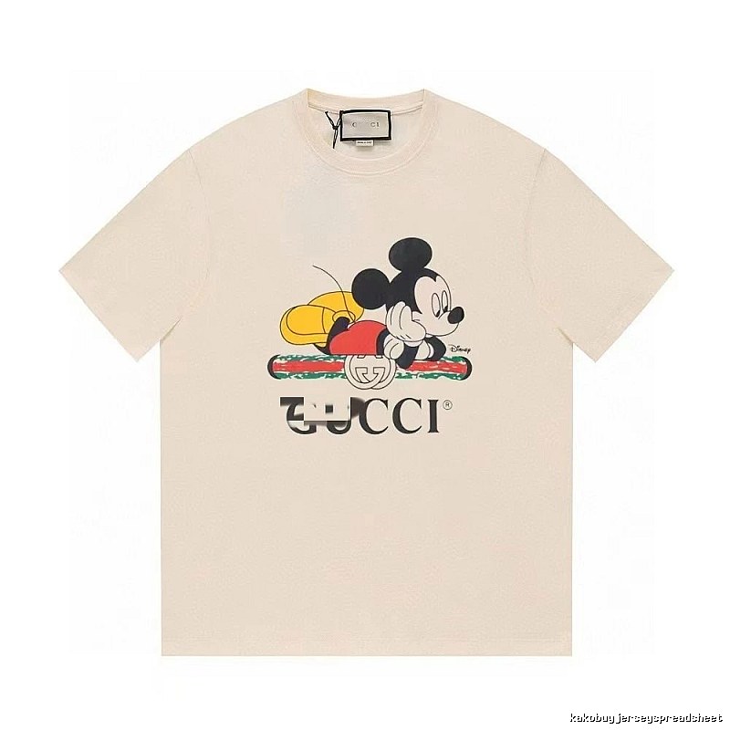 Gucci x Disney Mickey Mouse Co-branded Casual Off-white T-shirt