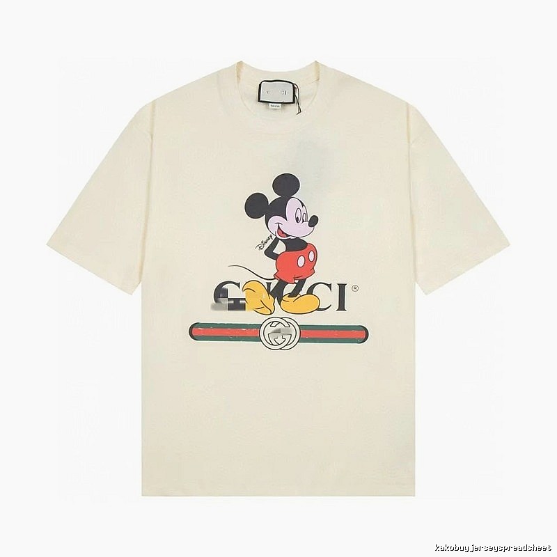 Gucci x Mickey Mouse Co-branded Vintage Style Off-white T-shirt