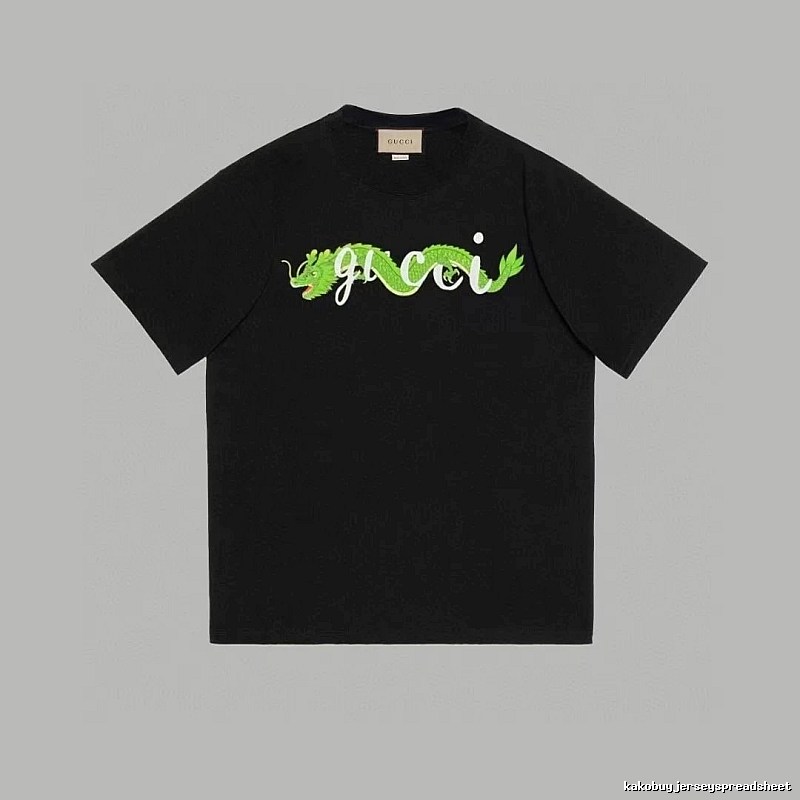 Gucci Year of the Dragon Collection Trendy Black Short-sleeve T-shirt