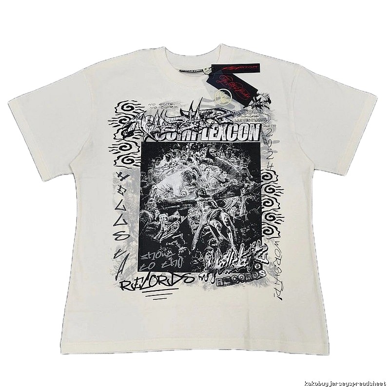 Hellstar Co-branded Graffiti Street Style Off-white T-shirt