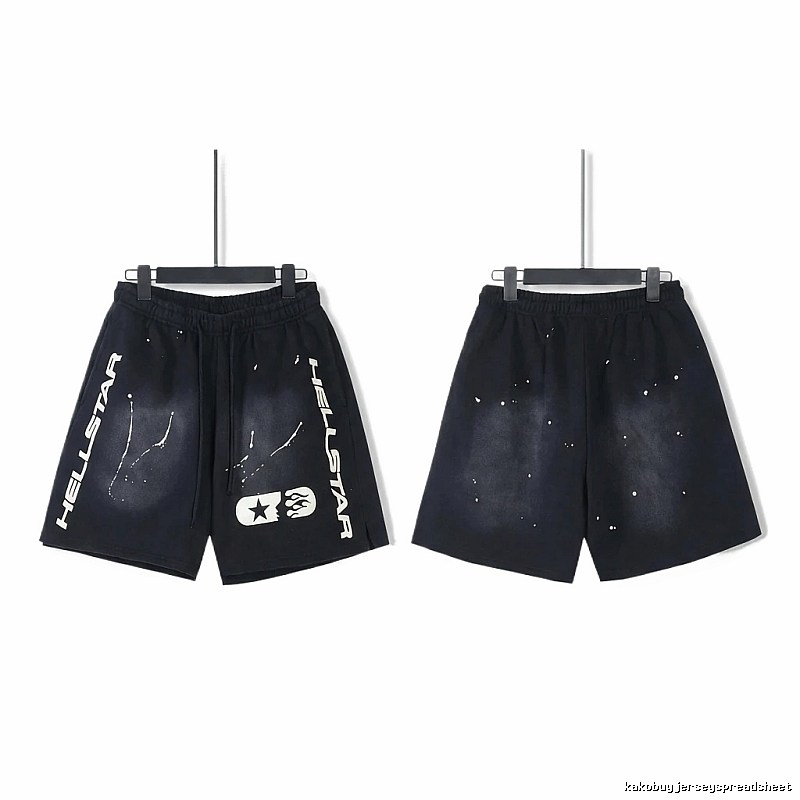 Hellstar dark style black shorts