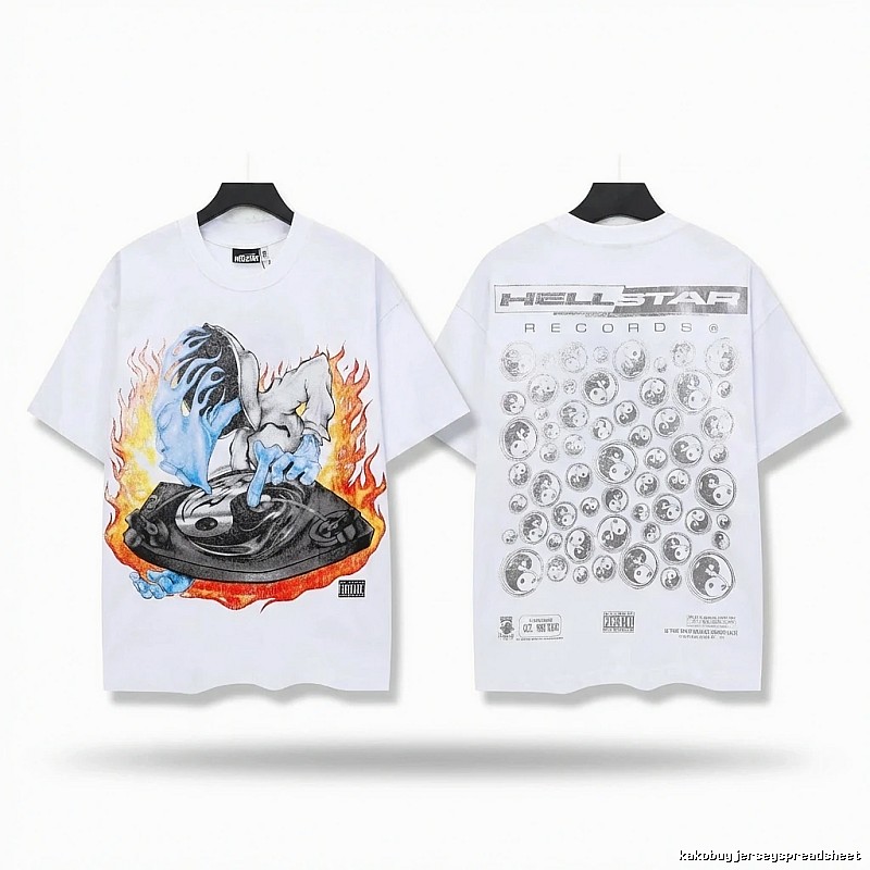 Hellstar Flame Trendy White T-shirt