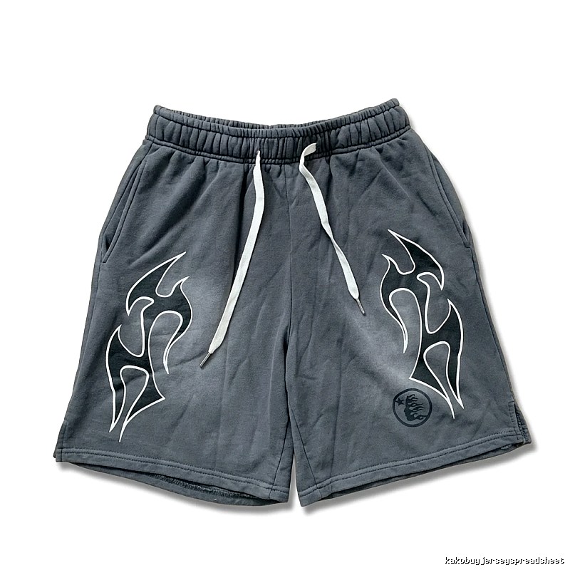 Hellstar Flame Wind Grey Shorts