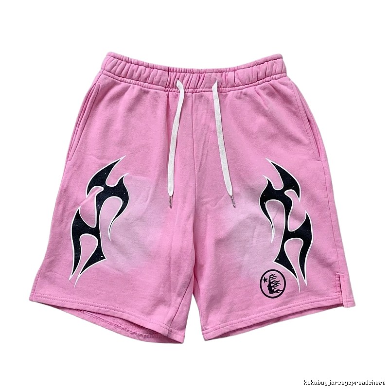 Hellstar Flame Wind Pink Shorts