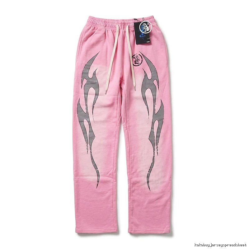 Hellstar Flame Wind Pink Sweatpants