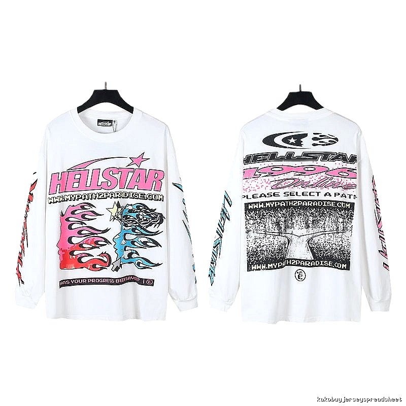Hellstar Print Street Style White T-shirt