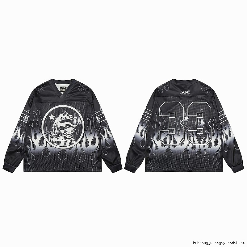 Hellstar Skull Flame High Street Black Jersey