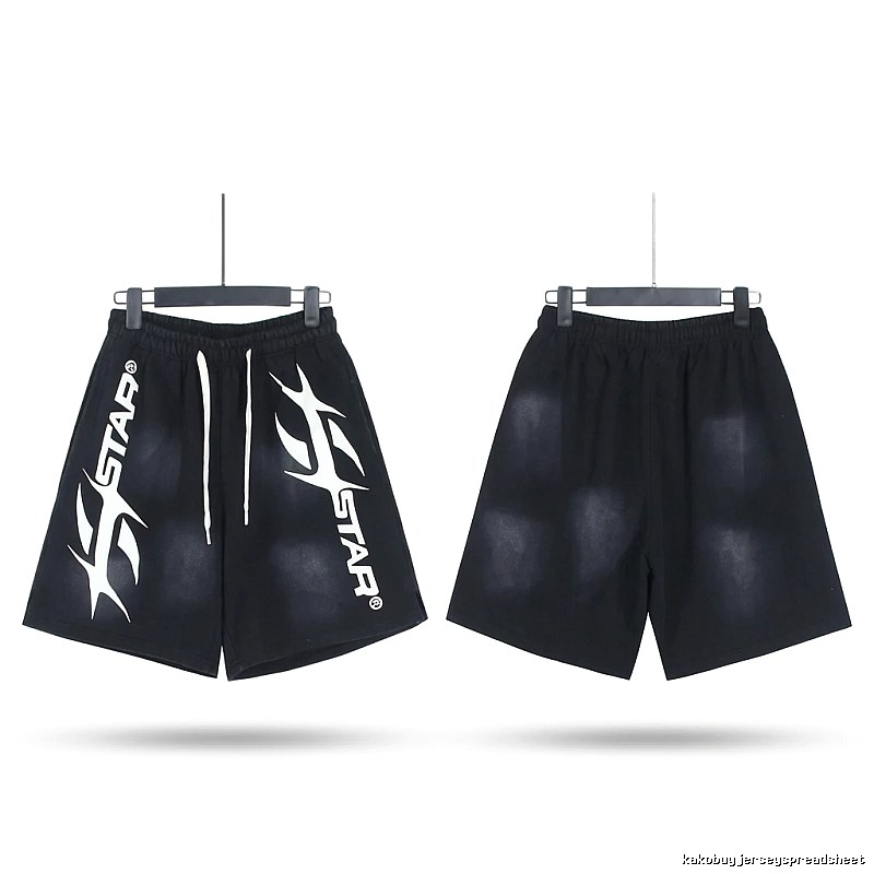 Hellstar Trendy Style Black Shorts