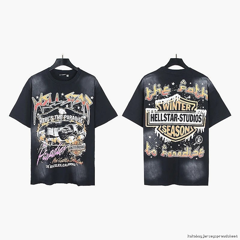 Hellstar Winter Collection Vintage Style Black T-Shirt