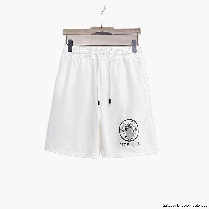 Hermès Printed Casual Style White Shorts