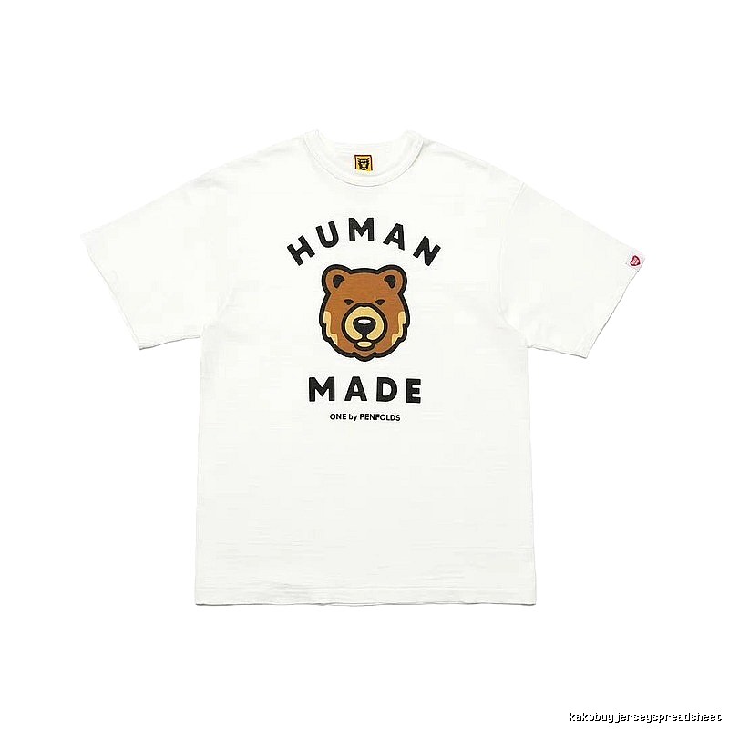 HUMAN MADE Bear Head Japanese Retro White T-Shirt