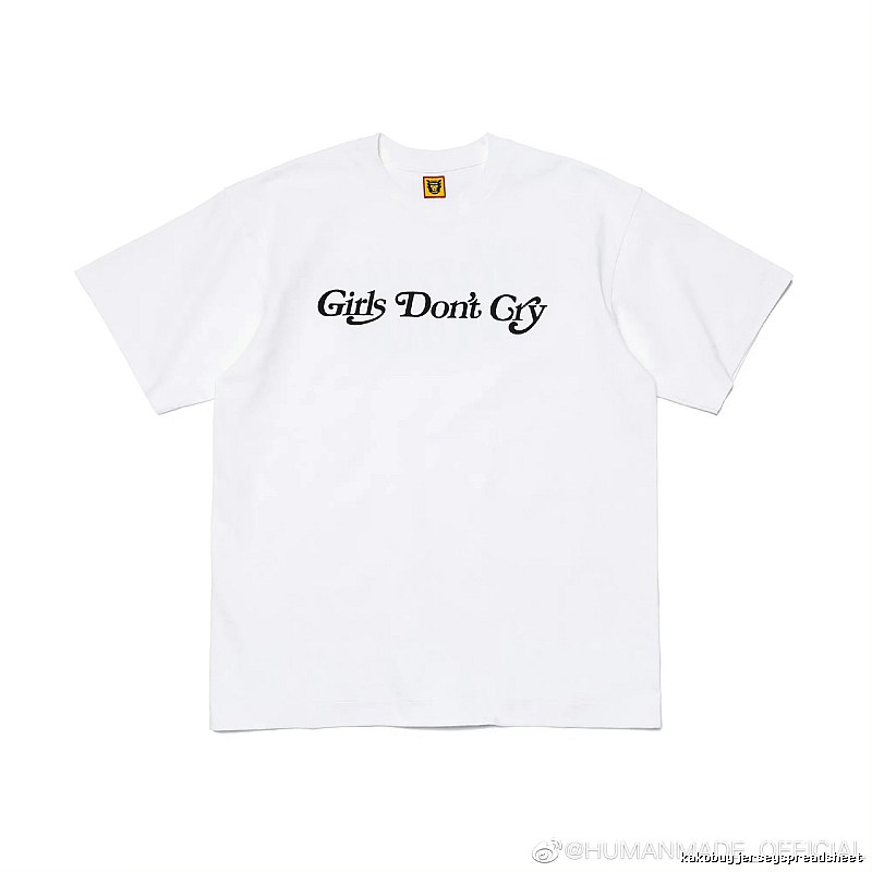 HUMAN MADE Co-branded Japanese Streetwear White Printed T-Shirt