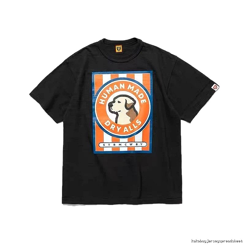 HUMAN MADE DRYALLS Vintage Style Black T-shirt