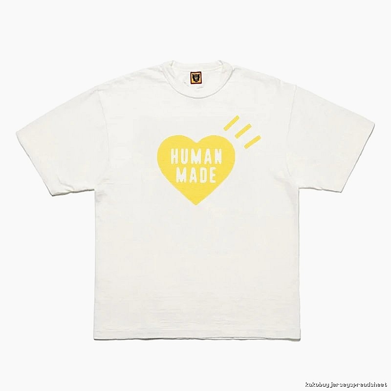 Human Made Monogram Heart logo T-shirt Black Green Human for Layered Styling