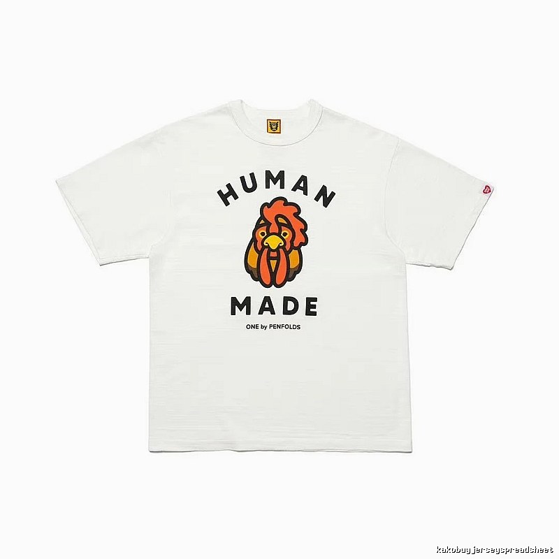 HUMAN MADE x Le Coq Sportif Co-branded Japanese Streetwear White T-Shirt