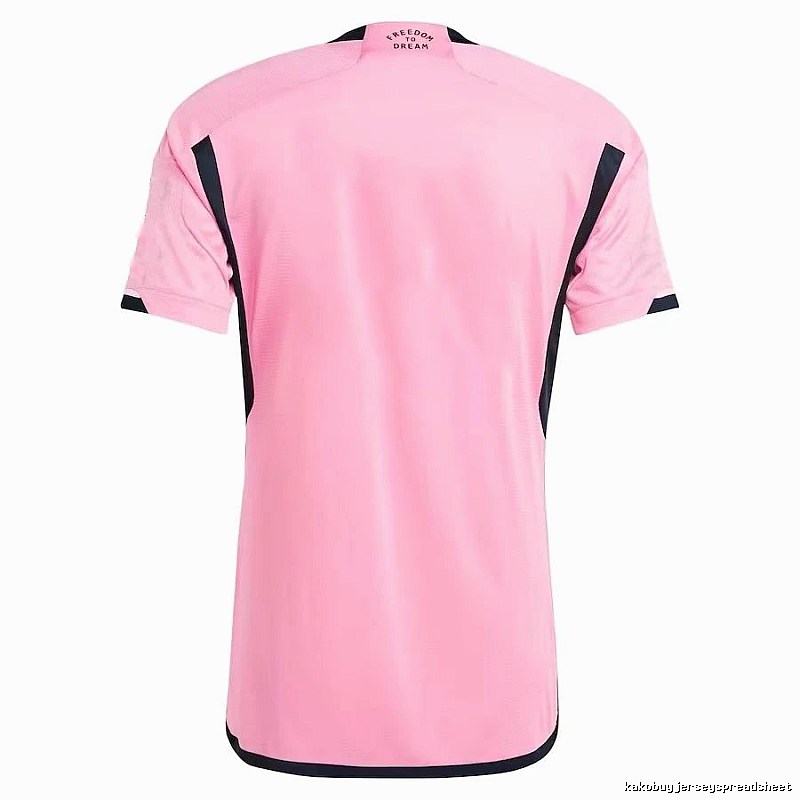 Inter Miami Logo Detail Messi #10 soccer jersey Pink Inter Miami with Relaxed Feel