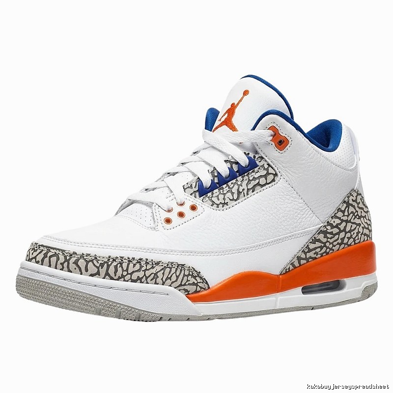 Jordan 3 Generation Trendy White-Orange Shoes