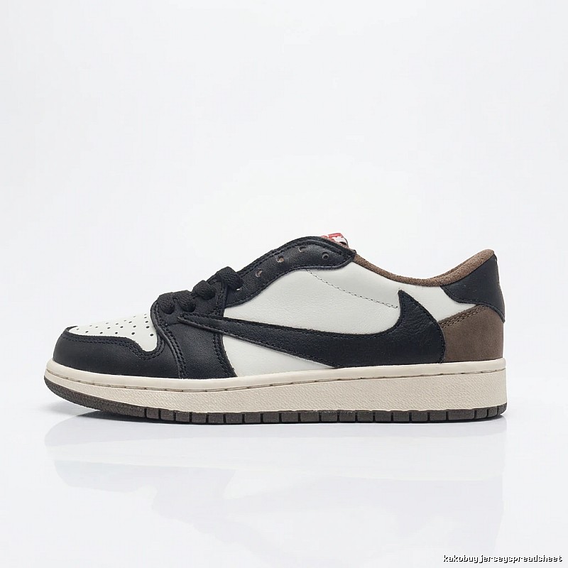 Jordan AJ1 Retro Style Black, White and Brown Shoes