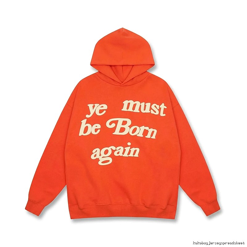 Kanye orange trendy style sweatshirt
