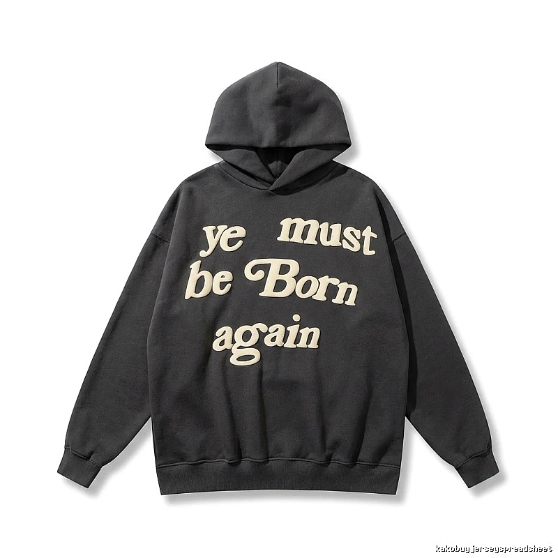 Kanye's retro-style black hoodie