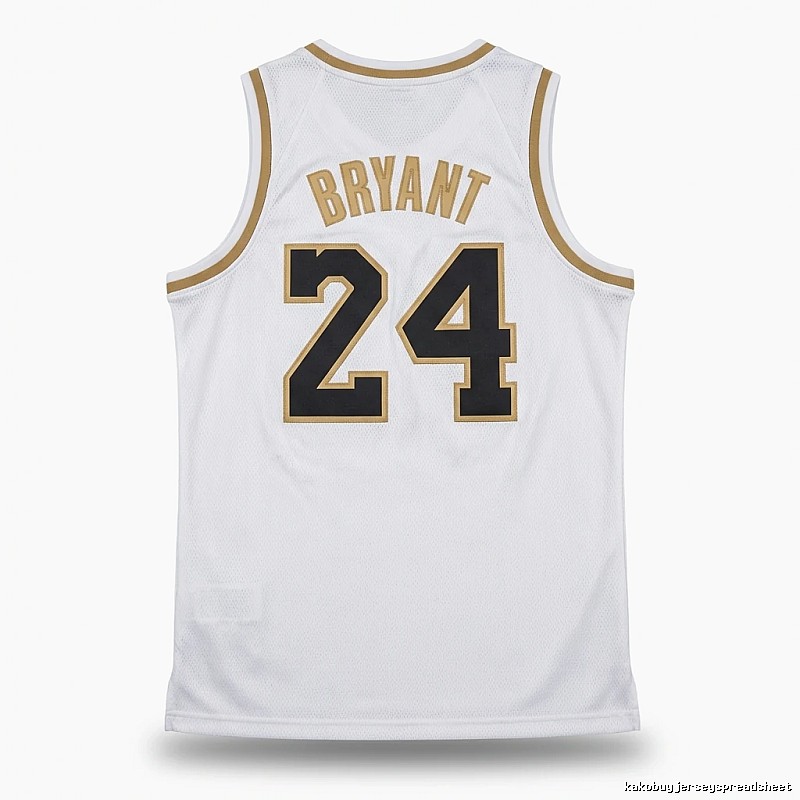 Kobe No. 24 retro-style white jersey