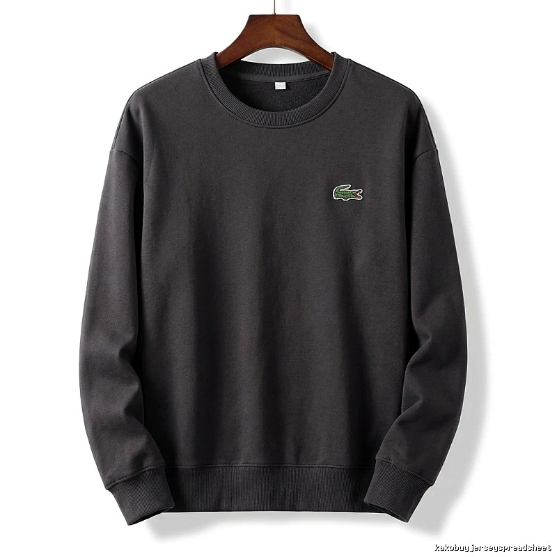 Lacoste basic simple style black sweatshirt