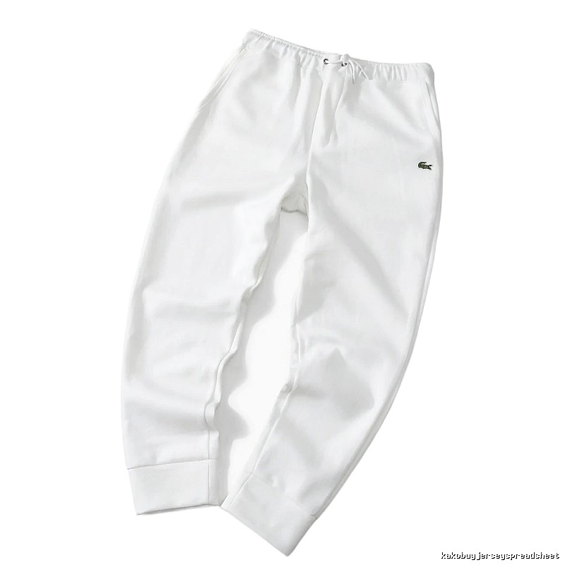 Lacoste casual style white sweatpants