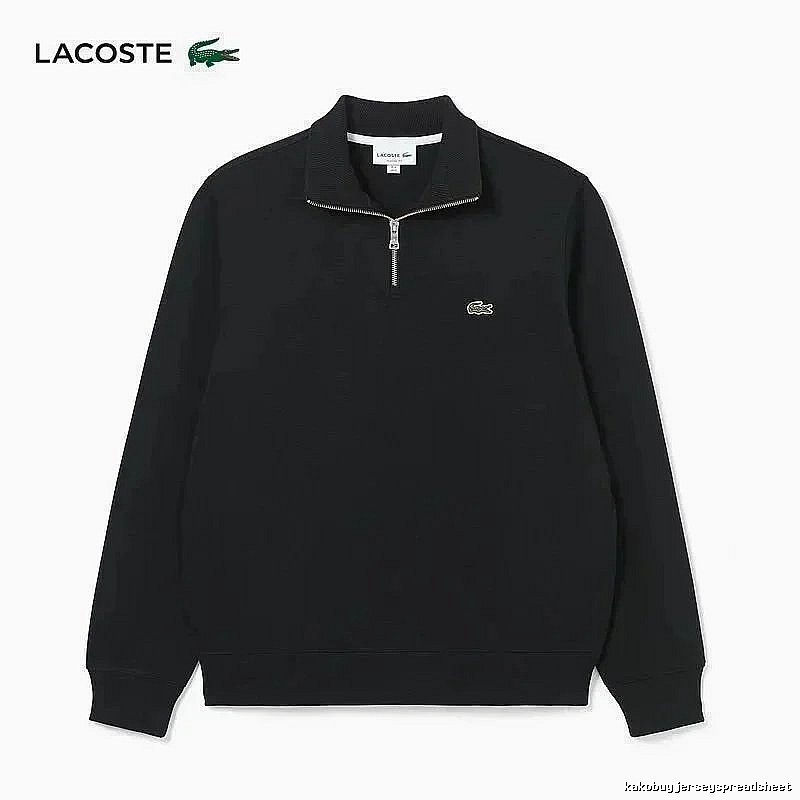 Lacoste Classic Quarter-zip sweatshirt Black Quarter Zip for Daily Styling