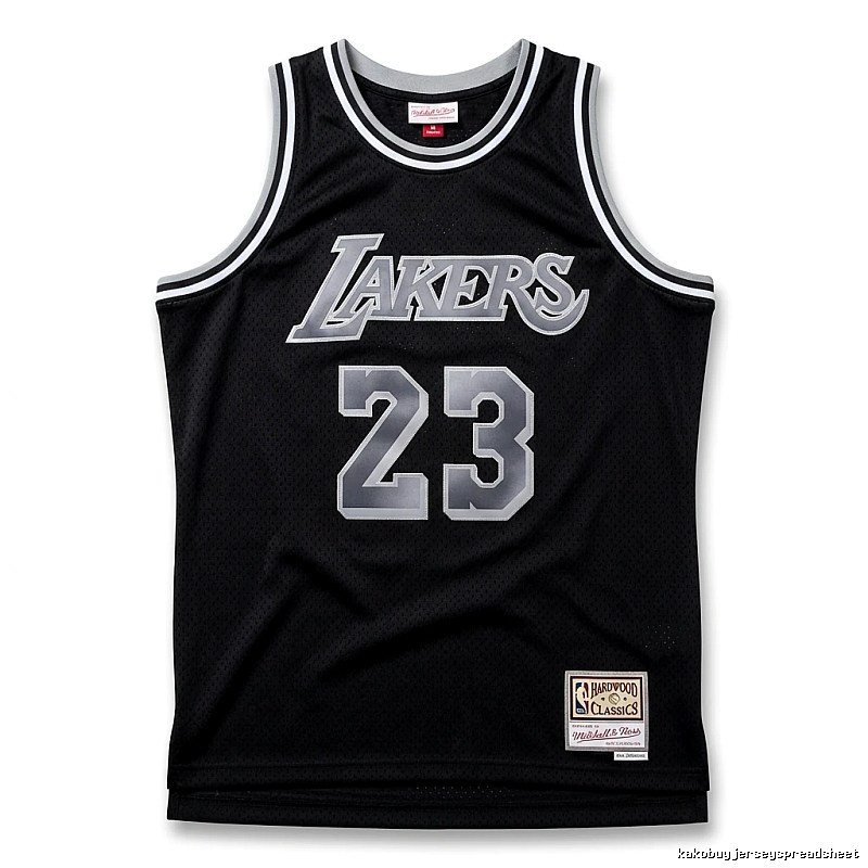 Lakers No. 23 LBJ retro-style jersey