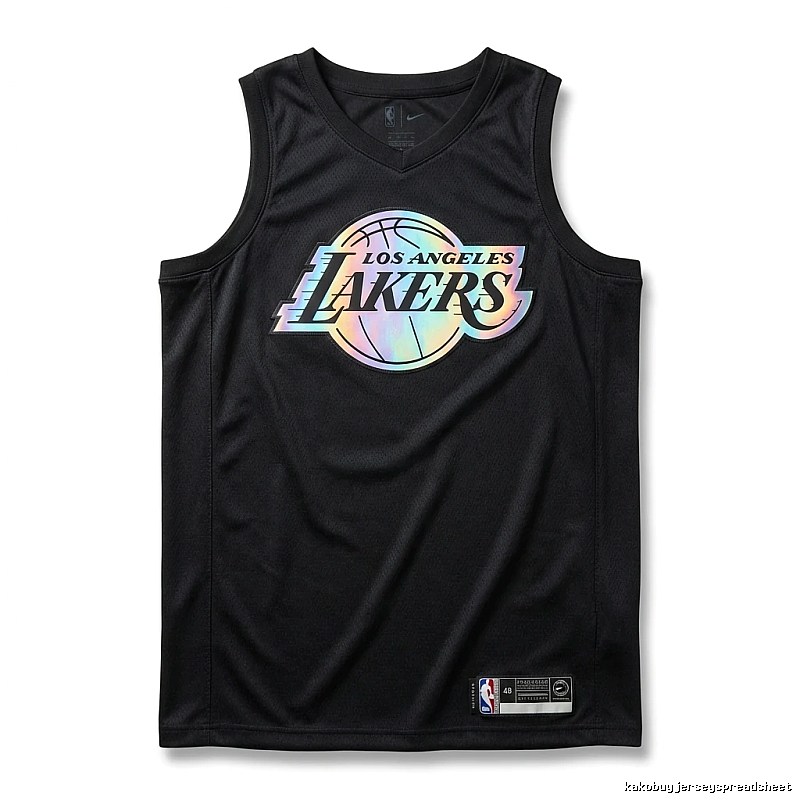 LBJ Lakers black trendy brand vest