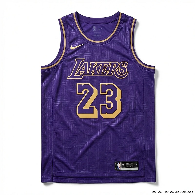 LBJ Lakers retro purple jersey