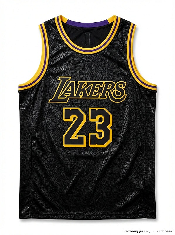 LBJ Lakers retro-style jersey