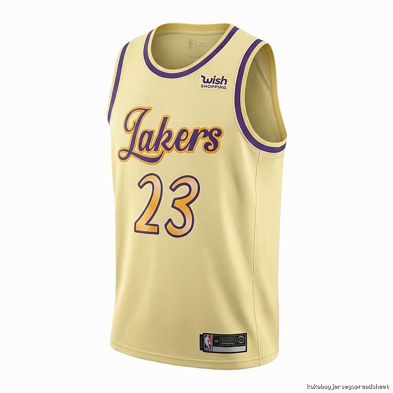 LBJ's No. 23 yellow jersey of the Lakers.