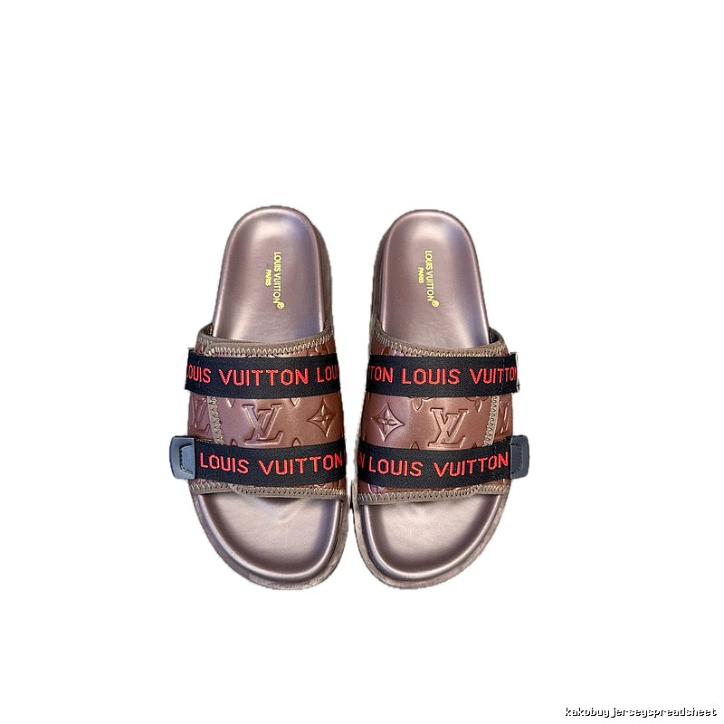 Louis Vuitton Classic Monogram Trendy Brown Slide Sandals