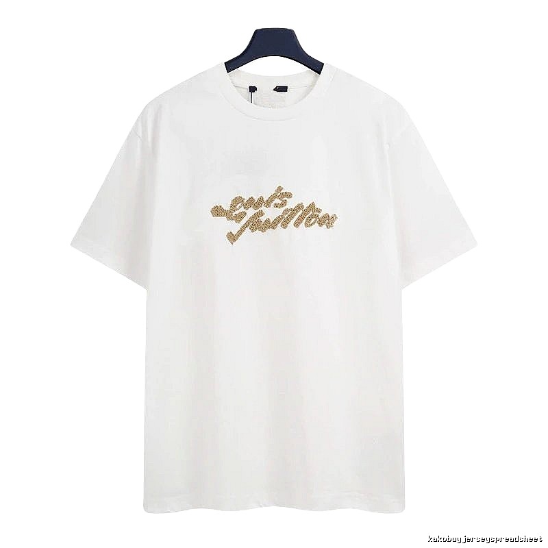 Louis Vuitton Flocked Casual Style White Short-Sleeve T-Shirt