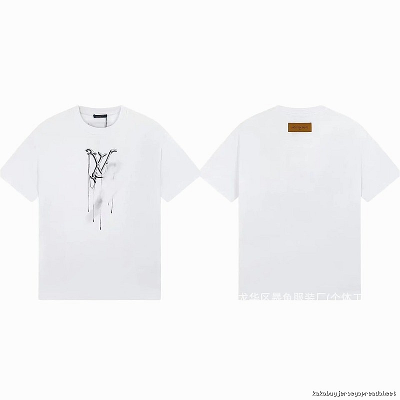 Louis Vuitton Graffiti Trend Style White Short-sleeve T-shirt