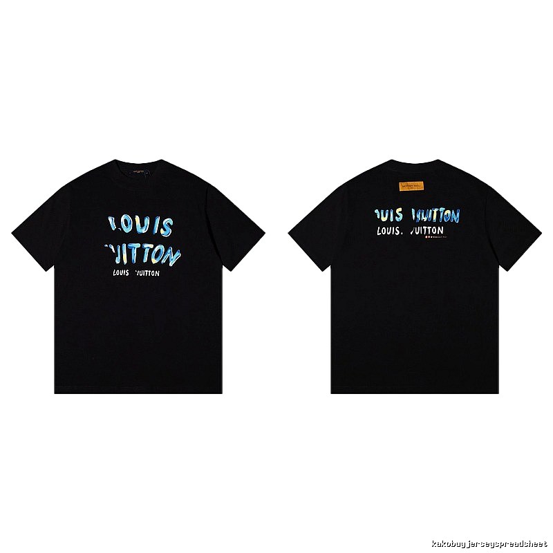 Louis Vuitton Graffiti Trendy Cool Style Black T-shirt