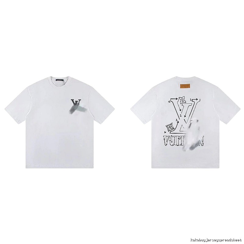 Louis Vuitton LV Printed Trendy Style White T-Shirt