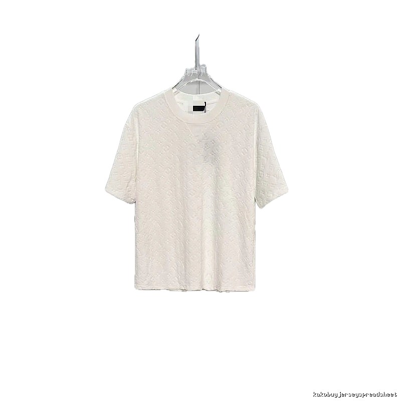 Louis Vuitton Monogram Collection Light Luxury Style White T-Shirt