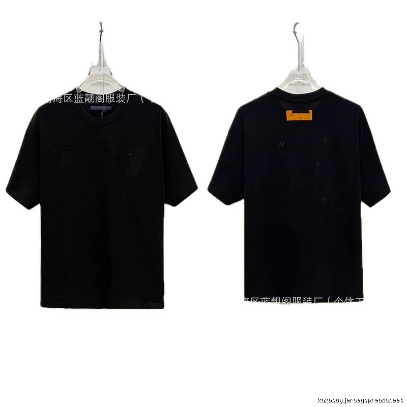 Louis Vuitton Monogram Trendy Cool Style Black Short-sleeve T-shirt