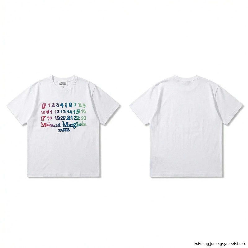 Maison Margiela digital-style white T-shirt