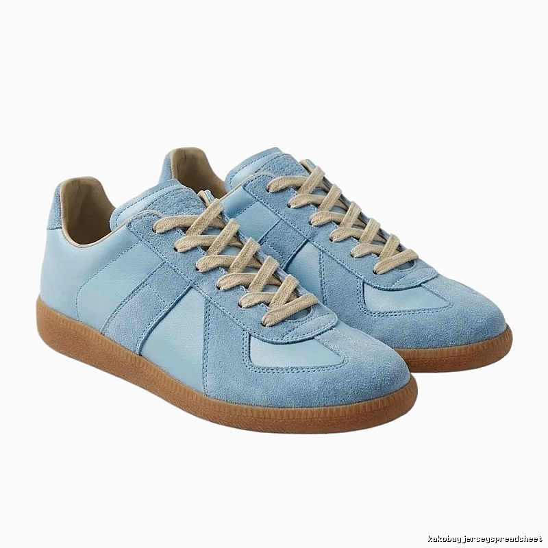 Maison Margiela German training style light blue shoes