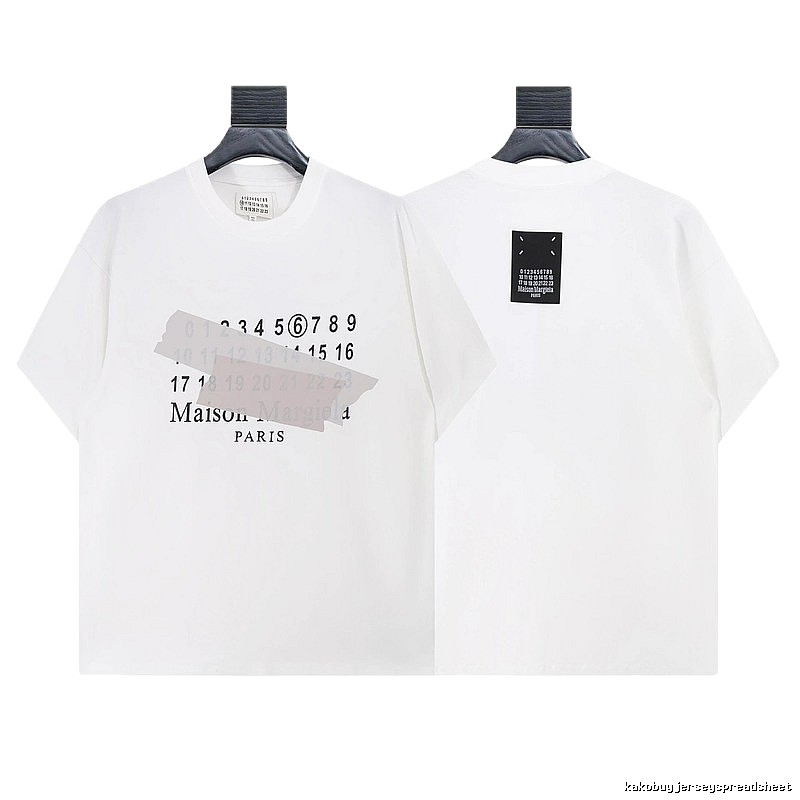 Maison Margiela Number Series High Street White Short-sleeve T-shirt