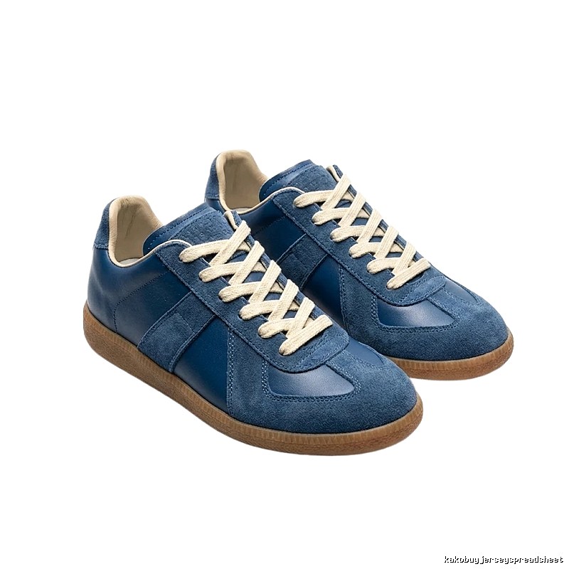 Maison Margiela retro-style blue shoes