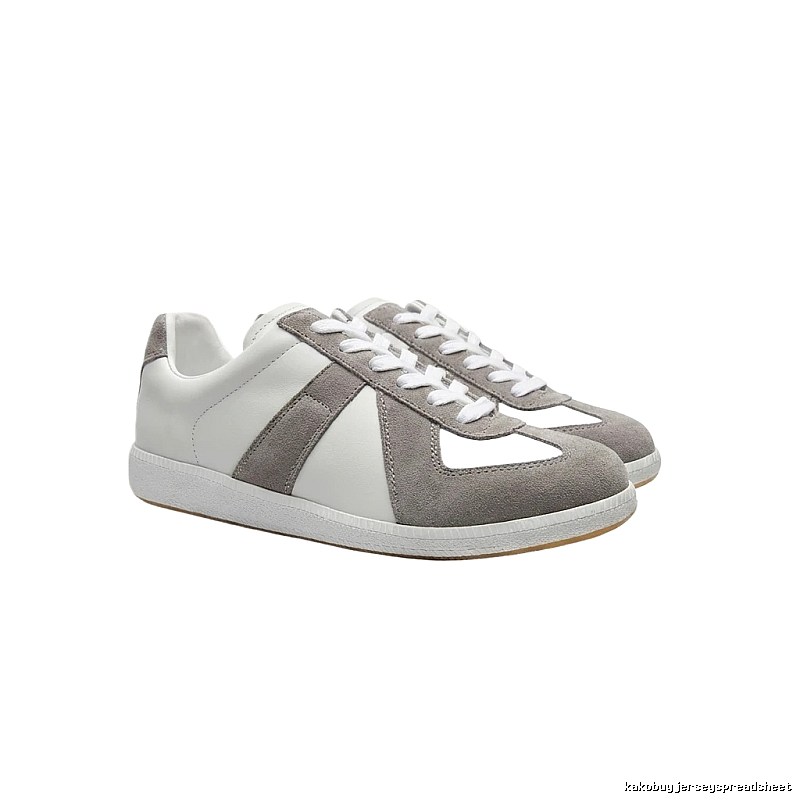 Maison Margiela retro-style grey sports shoes