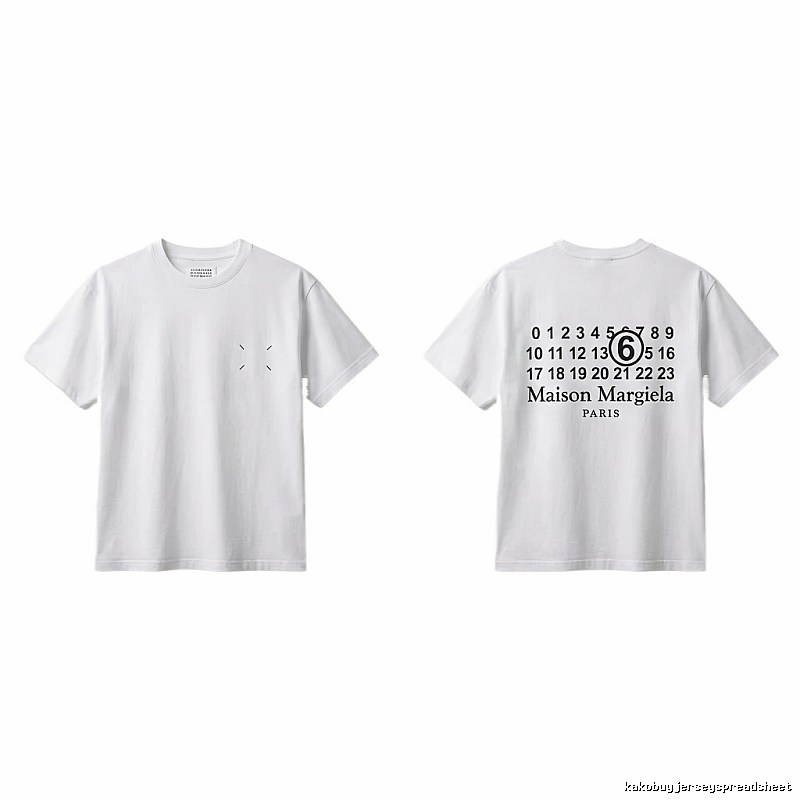 Maison Margiela white T-shirt with digital printing