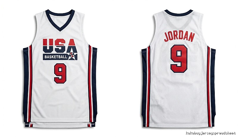 Michael Jordan retro-style white jersey