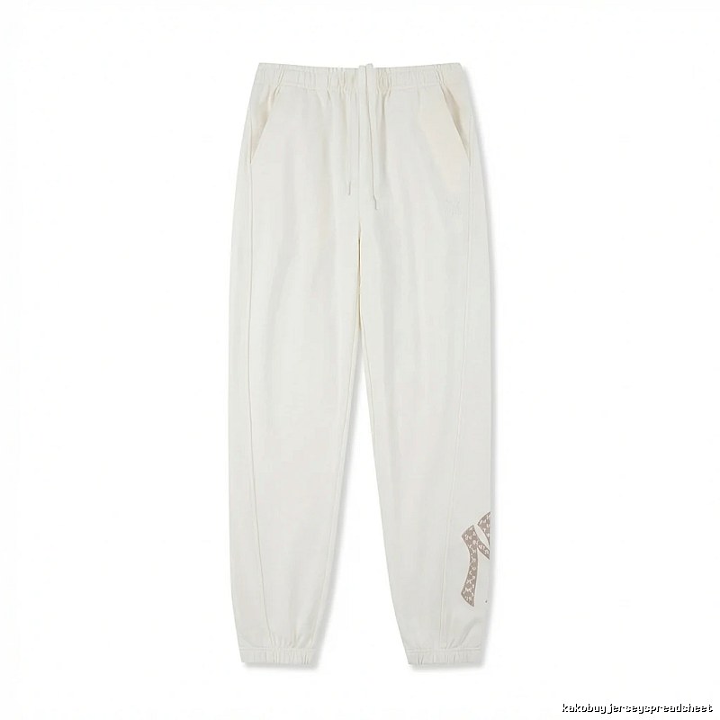 MLB casual style white sweatpants