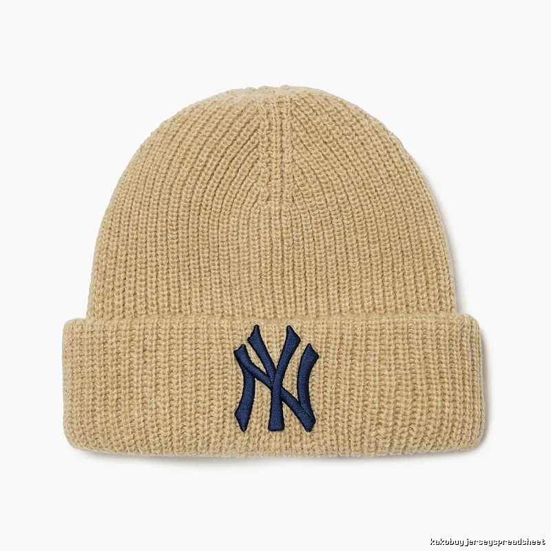 MLB classic beige knitted hat